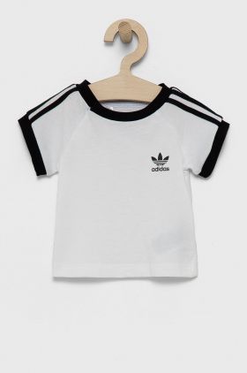 Adidas Originals Tricou de bumbac pentru copii DV2824 culoarea alb, cu imprimeu