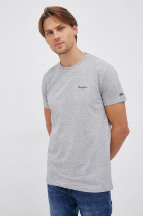 Pepe Jeans Tricou Original Basic 3 culoarea gri, melanj