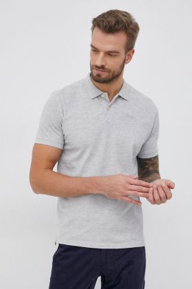 Pepe Jeans Tricou Polo Vincent culoarea gri, melanj