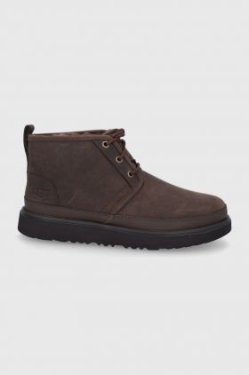 UGG ghete de piele barbati, culoarea maro