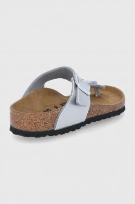 Birkenstock slapi copii culoarea argintiu