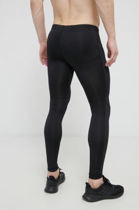 Asics leggins de alergare barbati, culoarea negru, neted