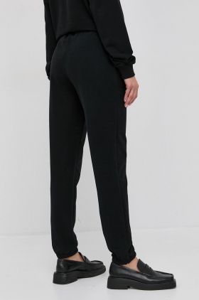 Notes du Nord Pantaloni Wade femei, culoarea negru, cu imprimeu