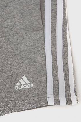 Adidas Performance Pantaloni scurți copii HF1901 culoarea gri, talie reglabila