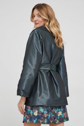 Answear Lab kimono femei, culoarea verde, oversize