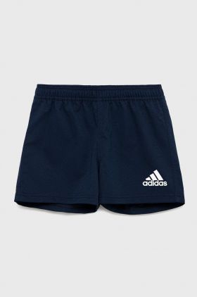 Adidas Performance Pantaloni scurți copii GI7640 culoarea albastru marin, talie reglabila