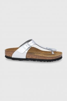 Birkenstock slapi copii culoarea argintiu