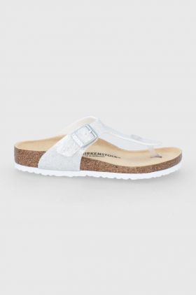 Birkenstock slapi copii culoarea argintiu