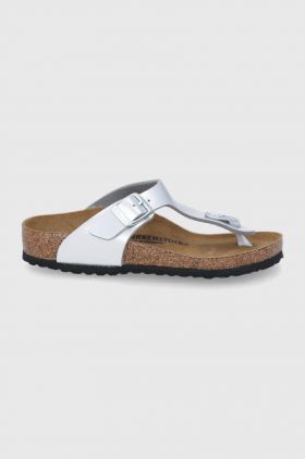 Birkenstock slapi copii culoarea argintiu