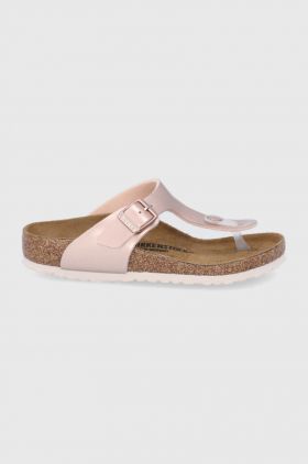 Birkenstock slapi copii culoarea auriu