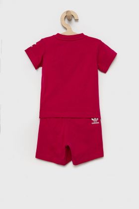 adidas Originals set de bumbac pentru copii HE6852 culoarea roz