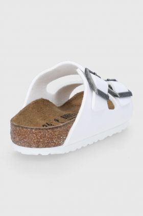 Birkenstock slapi copii culoarea alb