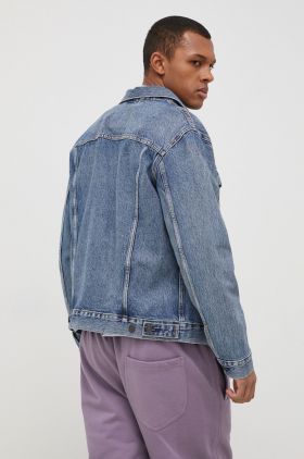 Levi's geacă din denim bărbați, de tranziție 72334.0574-MedIndigoW