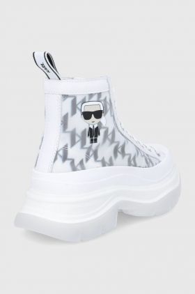 Karl Lagerfeld tenisi Luna femei, culoarea alb