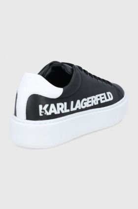 Karl Lagerfeld ghete de piele Maxi Kup culoarea negru