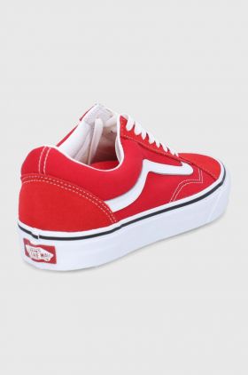 Vans teniși Ua Old Skool culoarea roșu VN0A4BV5JV61-RED