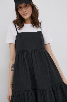 Levi's rochie culoarea negru, midi, evazati