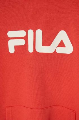 Fila bluza copii culoarea verde, cu glugă, cu imprimeu