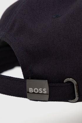 Boss șapcă Boss Athleisure culoarea albastru marin, neted