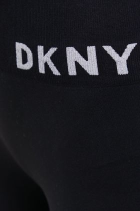 Dkny colanti femei, culoarea negru, melanj