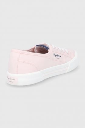 Pepe Jeans tenisi Brady W Basic femei, culoarea roz