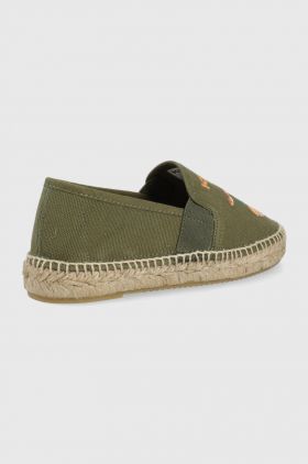 Kenzo Kids espadrile copii culoarea verde