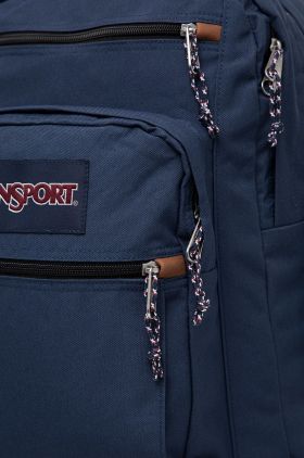 Jansport rucsac culoarea albastru marin, mare, neted