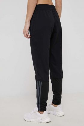 adidas Performance pantaloni HB6501 femei, culoarea negru, neted