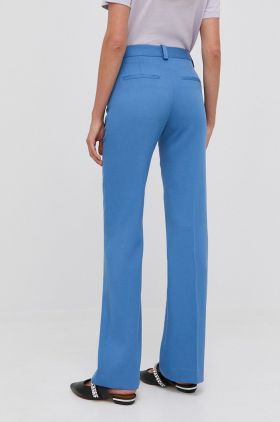 Victoria Beckham pantaloni de lana femei, lat, high waist