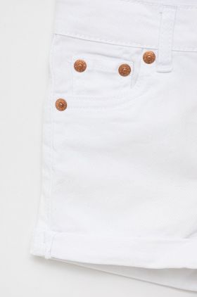 Levi's pantaloni scurti din denim pentru copii culoarea negru, neted