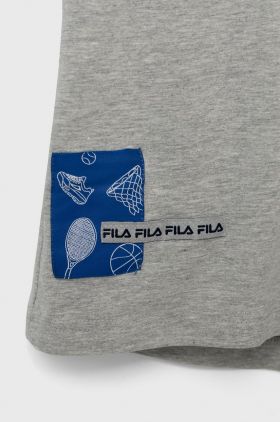 Fila pantaloni scurti copii culoarea portocaliu, cu imprimeu, talie reglabila