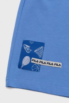 Fila pantaloni scurti copii culoarea portocaliu, cu imprimeu, talie reglabila