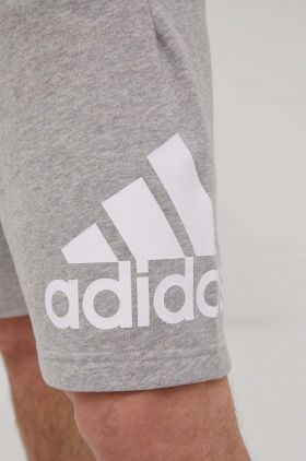 adidas pantaloni scurti EB5260 barbati, culoarea gri, melanj