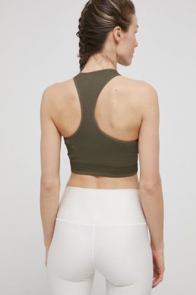 Reebok top H49221 femei, culoarea verde