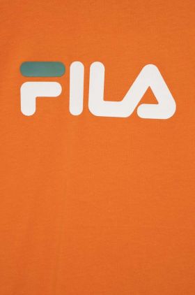 Fila tricou de bumbac pentru copii culoarea portocaliu, cu imprimeu