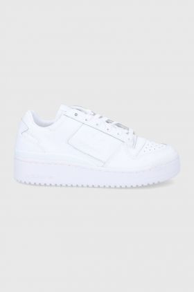 adidas Originals ghete de piele Forum Bold FY9042 culoarea alb FY9042