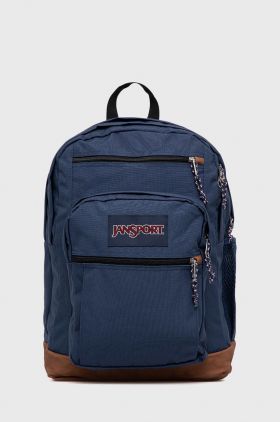 Jansport rucsac culoarea albastru marin, mare, neted