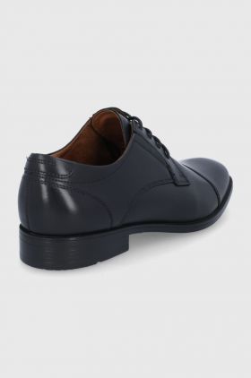 Aldo pantofi de piele Cortleyflex barbati, culoarea negru