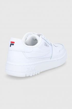 Fila ghete de piele Fxventuno culoarea alb