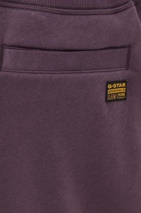 G-Star Raw pantaloni de trening culoarea bej, neted