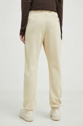 G-Star Raw pantaloni de trening culoarea bej, neted