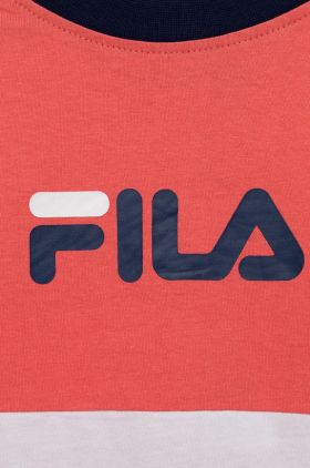 Fila rochie din bumbac pentru copii culoarea albastru marin, mini, oversize