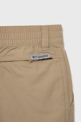 Columbia pantaloni scurti copii culoarea bej, neted, talie reglabila