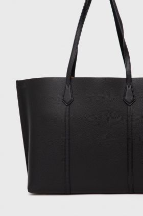 Tory Burch poseta de piele culoarea negru