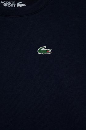 Lacoste tricou copii culoarea negru, neted