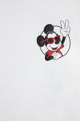 adidas Originals tricou de bumbac pentru copii Disney HF7576 culoarea alb, cu imprimeu