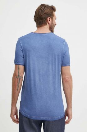 Joop! tricou din bumbac culoarea gri, melanj