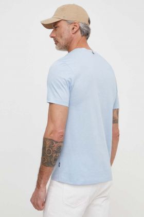 BOSS tricou din bumbac bărbați, culoarea bleumarin, uni 50468395