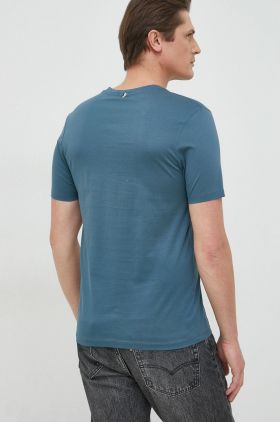 BOSS tricou din bumbac bărbați, culoarea bleumarin, uni 50468395