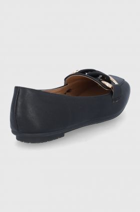 Answear Lab mocasini femei, culoarea negru, cu toc plat